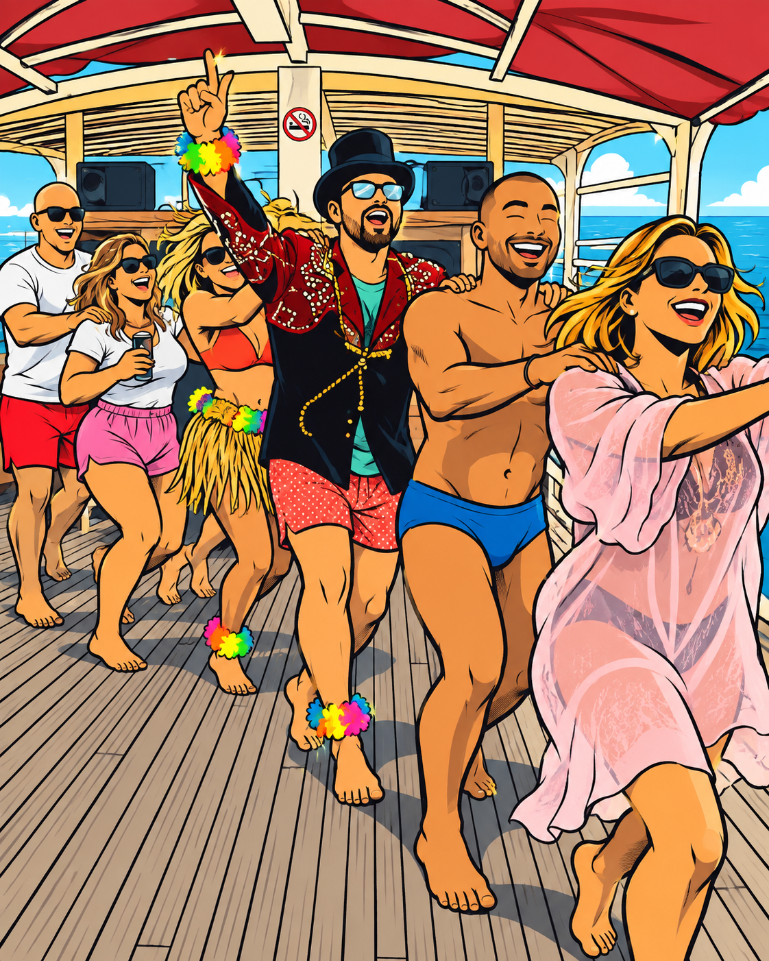 Polonaise auf dem Sonnendeck